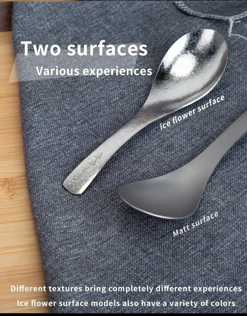 TiTo Titanium Soup Spoon with Cloth Bag – detail 2