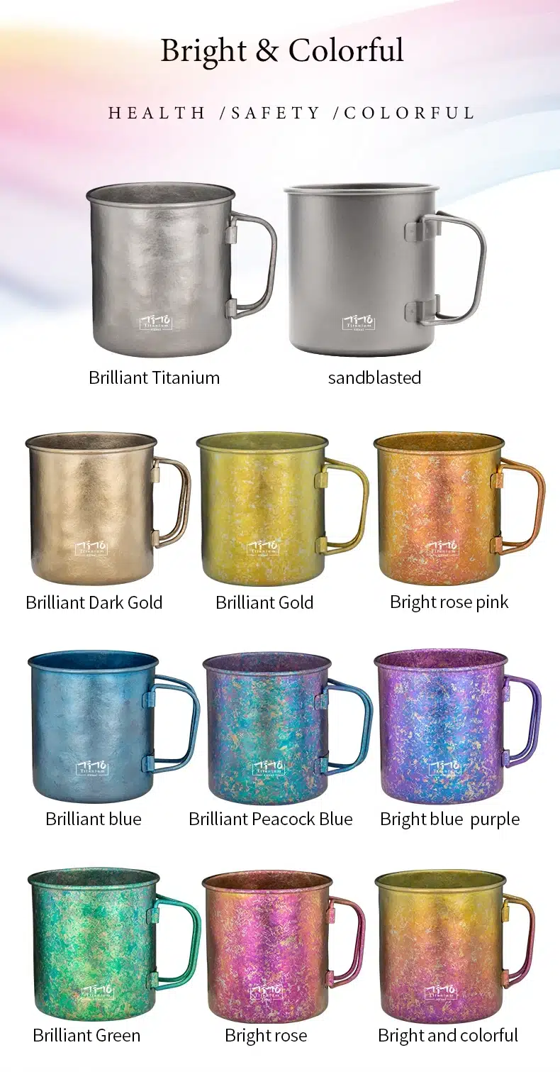 TiTo Ultralight Titanium Cup with Stretching Handle – detail 2