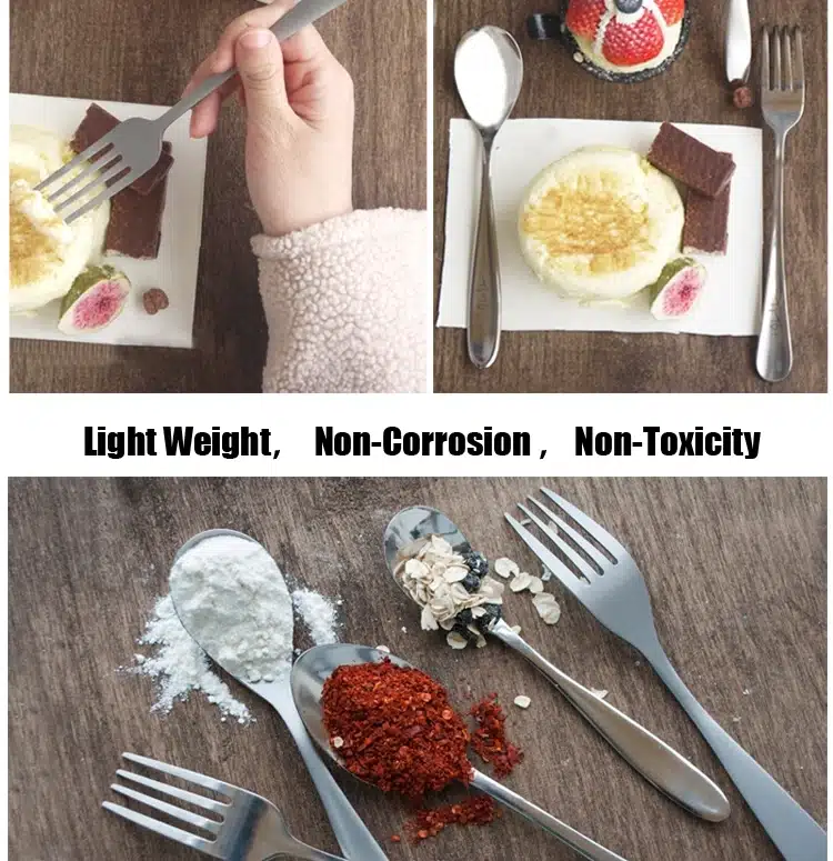 TiTo Titanium Spork and Spoon Ultra-light Cutlery – detail 5
