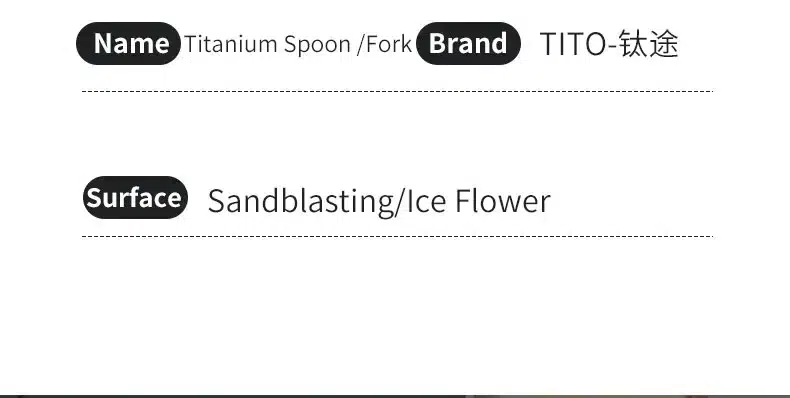 TiTo Titanium Ultra-Light Cutlery Set with Elegant Handles – detail 6