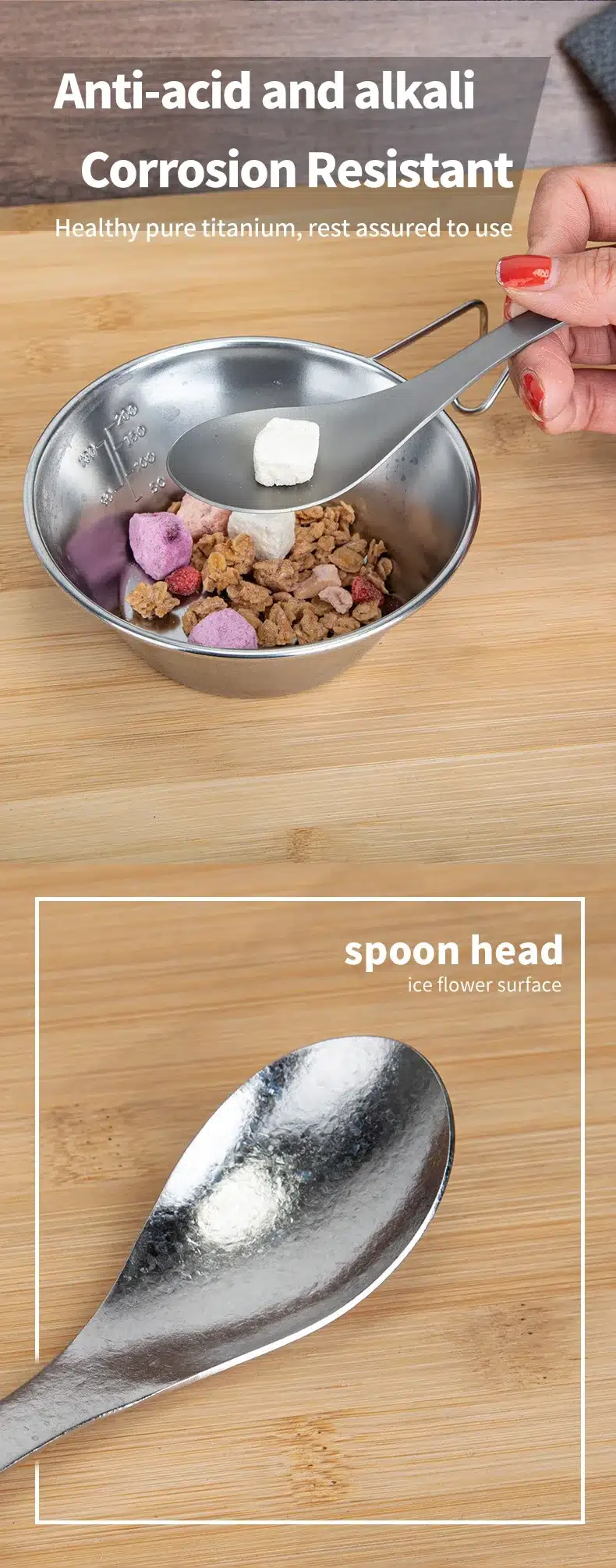 TiTo Titanium Soup Spoon with Cloth Bag – detail 7