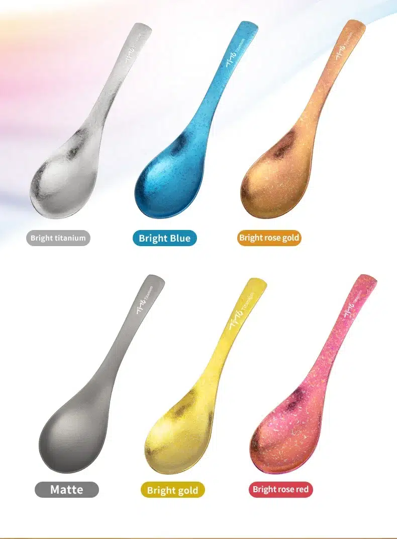 TiTo Titanium Soup Spoon with Cloth Bag – detail 5