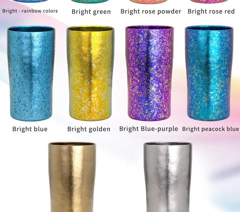 300ml Double Wall Titanium Rainbow Mug – detail 5
