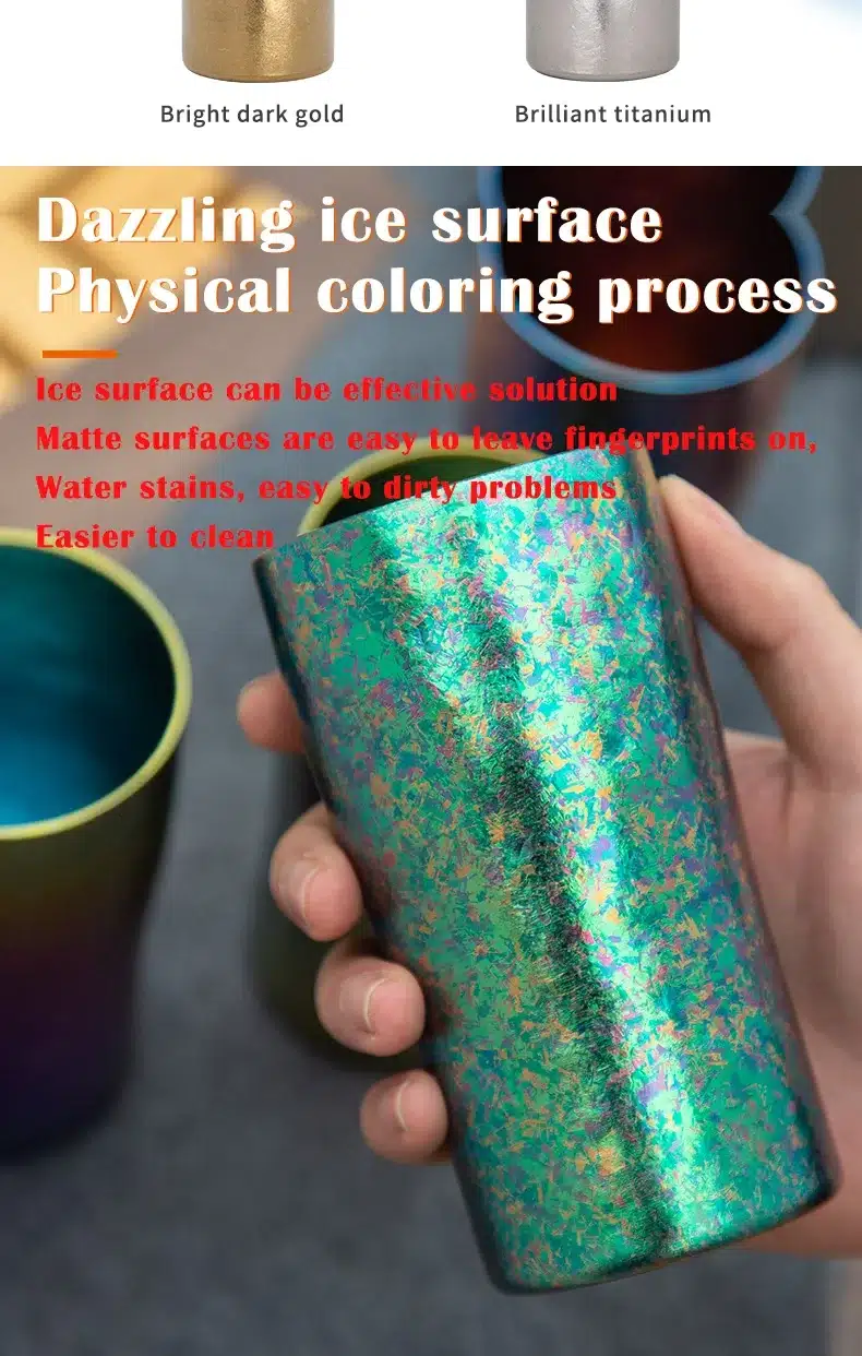 300ml Double Wall Titanium Rainbow Mug – detail 6