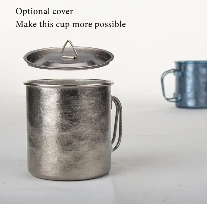 TiTo Ultralight Titanium Cup with Stretching Handle – detail 6