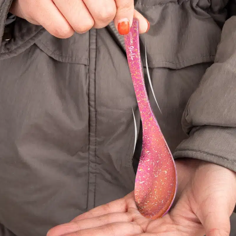 TiTo Titanium Soup Spoon with Cloth Bag